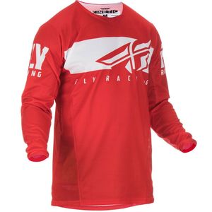 Maillot Cross Fly Kinetic Shield - Red White 2019